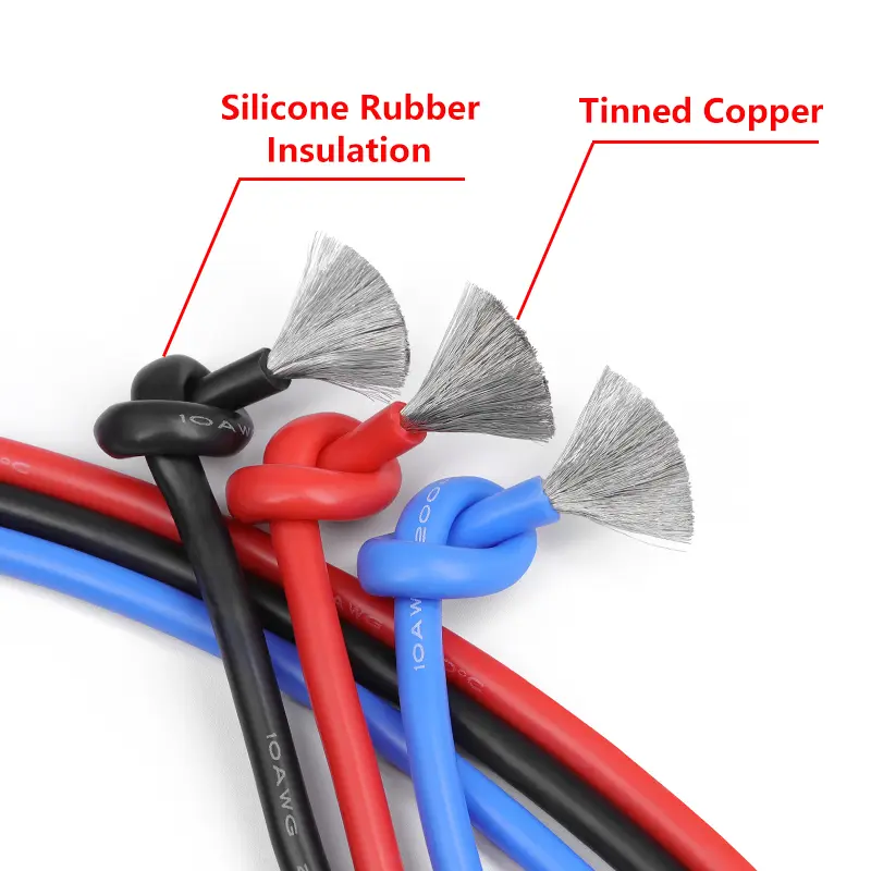 1/5/10M Soft Silicone Rubber Copper Cable 30 28 26 24 22 20-8AWG Flexible DIY LED Lighting Wires Electrical Power Cord Car Wires - Image 2