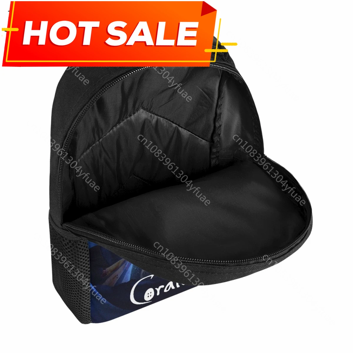 New Cartoon Coraline Fluffy School Bag for Primary Book Bags Practical Travel Backpack Popular Kids Schoolbag Gift