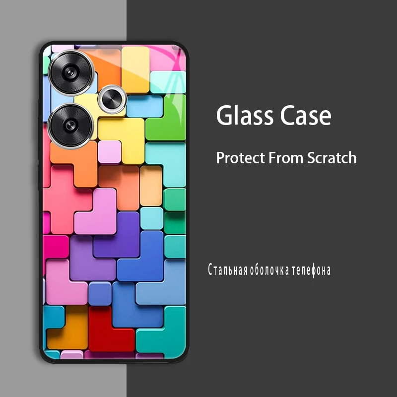 Enhanced Shockproof Tempered Glass Case Cover with Bumper Protection
