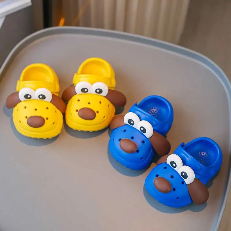 Children's cartoon puppy hole shoes Walking shoes Home beach quick drying lightweight non slip sandals Upstream kids shoes kids sandals sandals and clogs