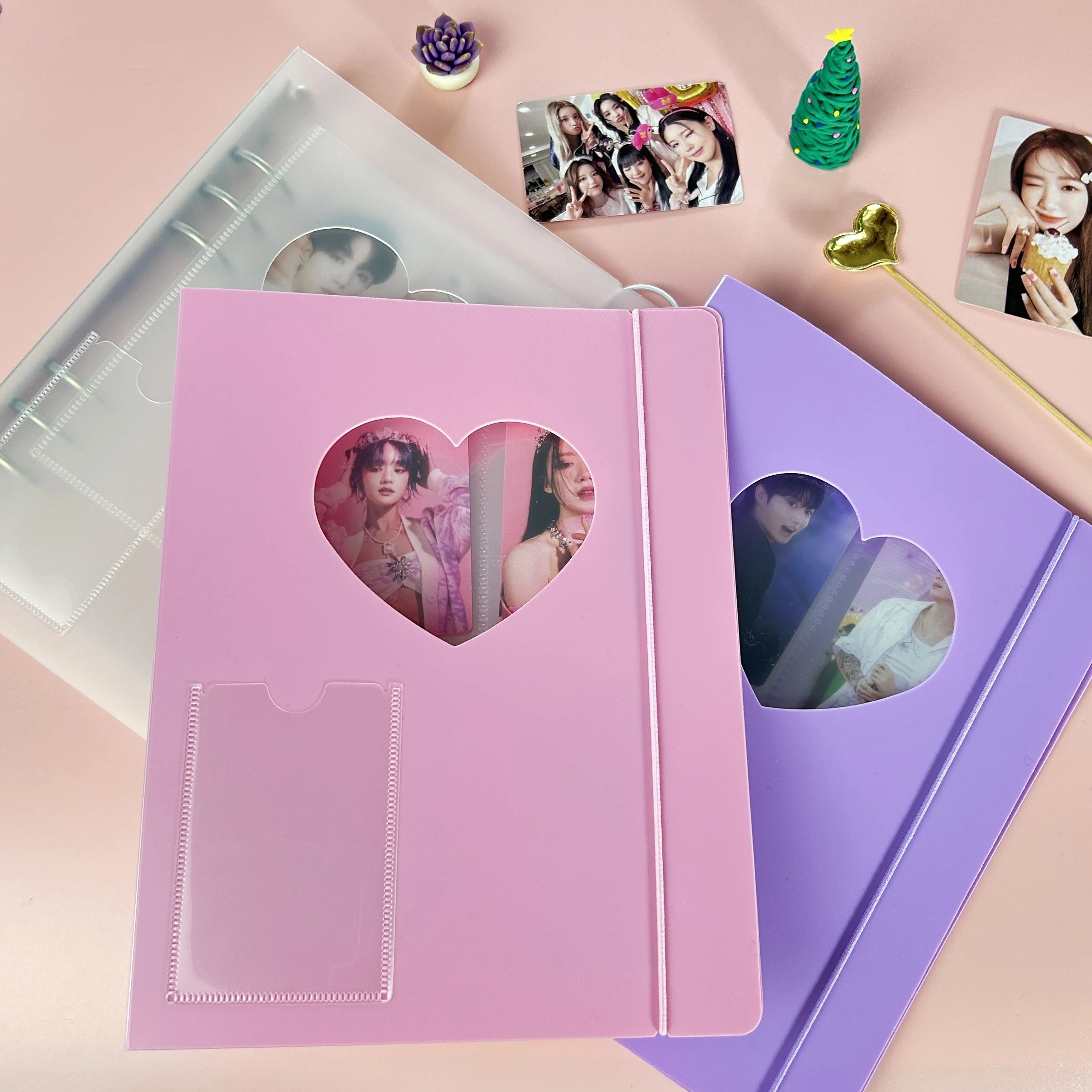 A5 Photocard Binder Cover Kpop Photo Album Simple Card Binder Collect Book Loose-leaf Photocard Album Kpop Card