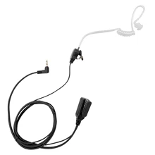 

3.5mm 1 pino tubo de ar fone ouvido acústico claro walki talki com ptt polícia rádio fone de ouvido auriculares kirisun c65 w65