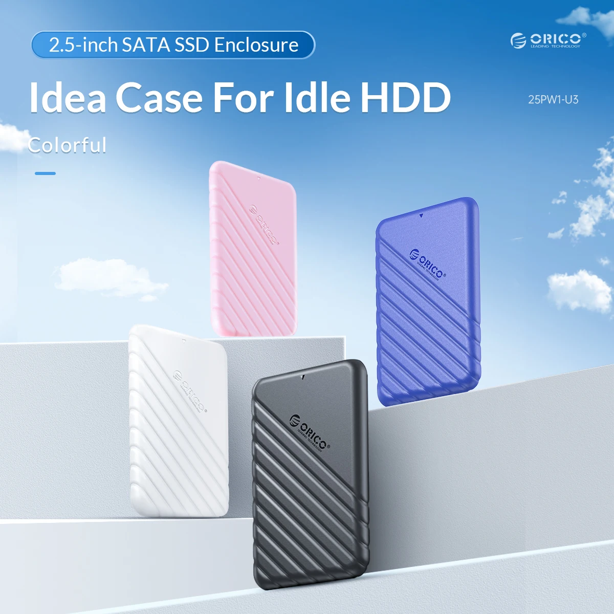 2.5" External Storage Micro B USB 3.0 HDD Case SATA 5Gbps Case Box Hard Drive Enclosure Support UASP For PC Laptop ORICO external hard drive case hard drive enclosure hard disk case external hard drive box hdd case enclosure