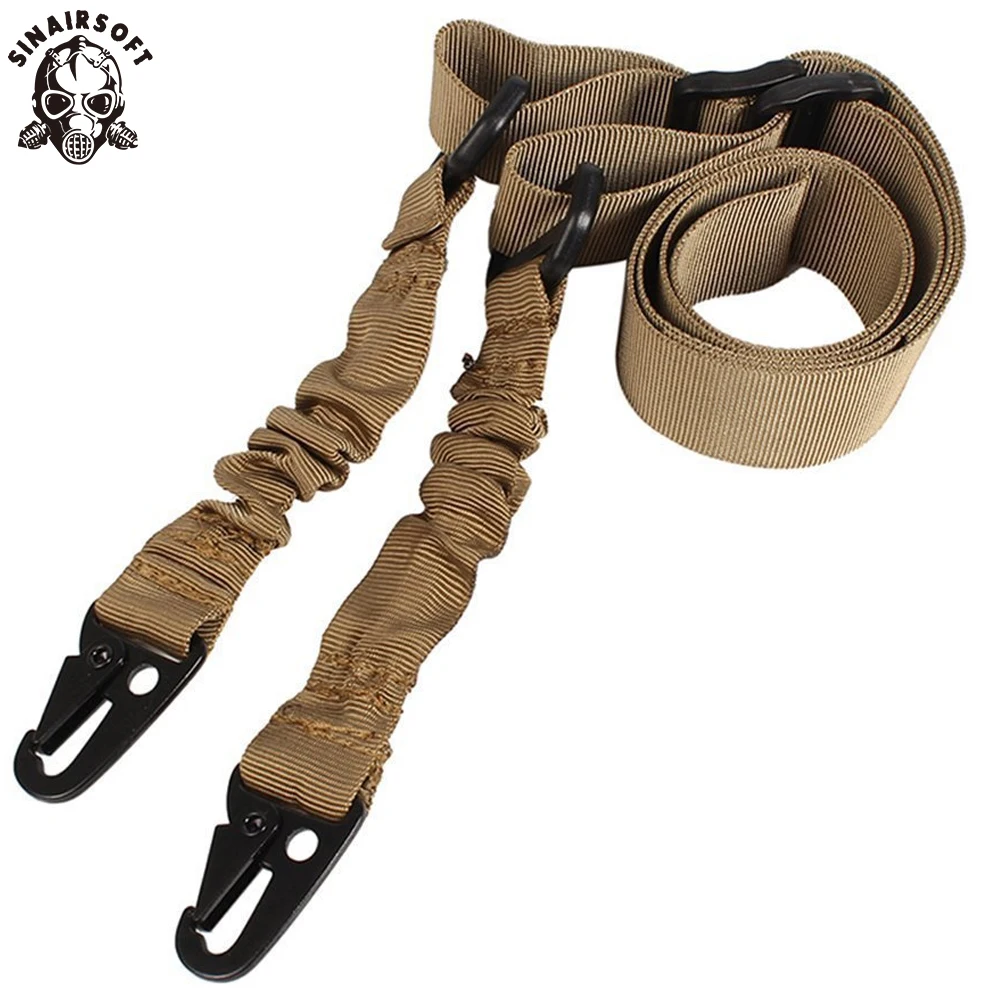 

SINAIRSOFT Tactical 2 Point Gun Sling QD Metal Buckle Shotgun Rifle Sling Strap Military Shoulder Strap Gun Hunting Accessories