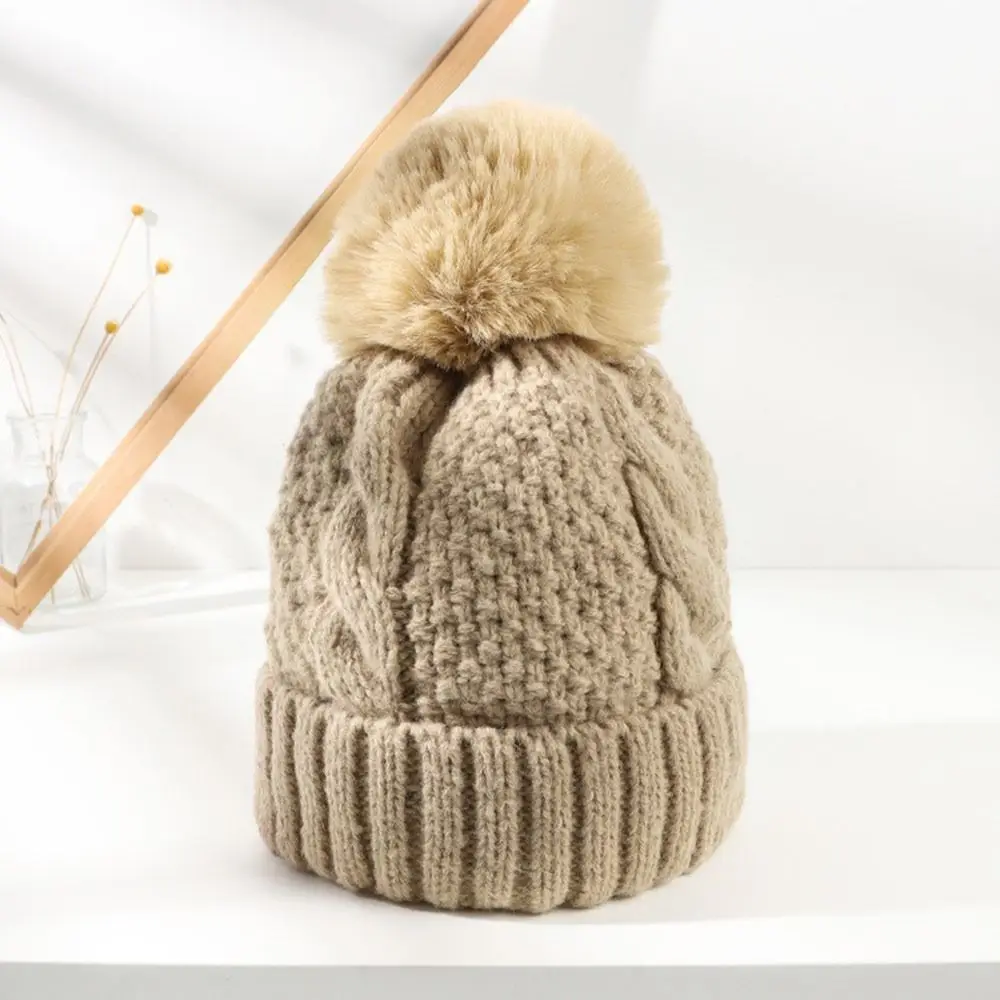 Fashion Outdoor Winter Hat Keep Warm Thickened Knitted Cap Ear Protection  Casual Elastic Beanie Hats for Men Women