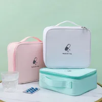 1/2Pcs Large-Capacity  Medicine Box Layered Family First Aid Kit Medicine Boxes Medicine Cabinet Portable Fabric Storage Bag 1