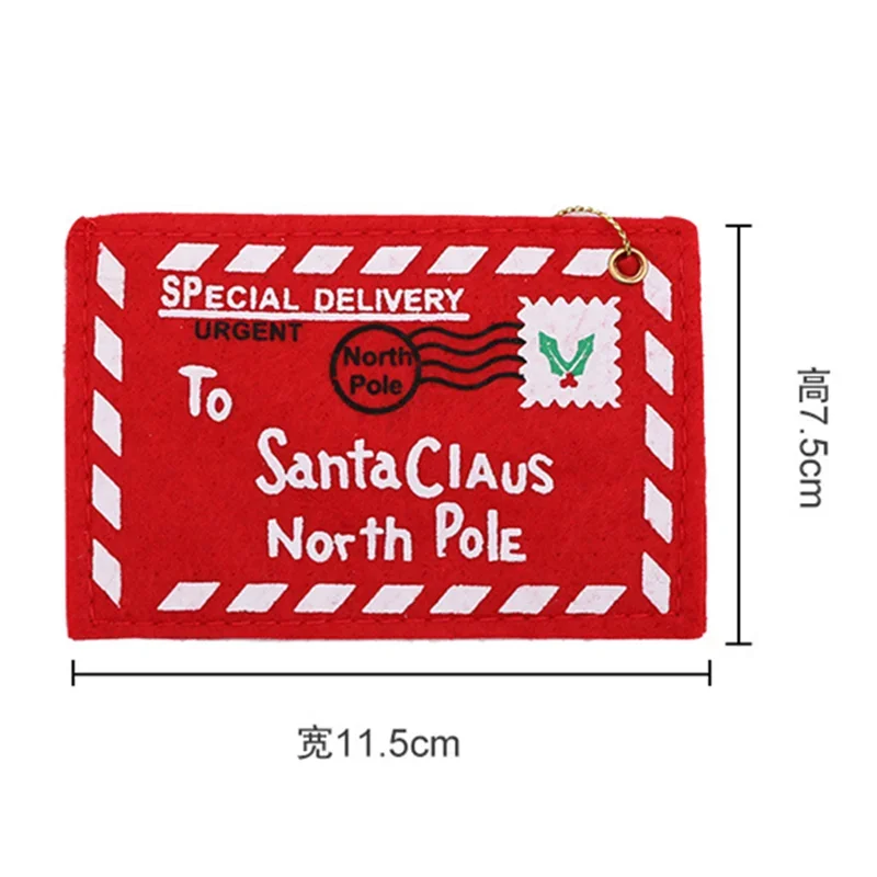 

Christmas Pendant Ornament Blessing envelope bag Xmas Tree Drop Decorations for Home Party NewYear Navidad Ornaments Gift 1/3PCs