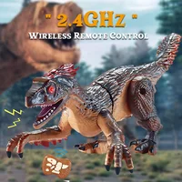 2.4G Wireless Remote Control Dinosaur with Electric Lights and Sound Effects,5-channel Brontosaurus Toys,Best Gifts 1