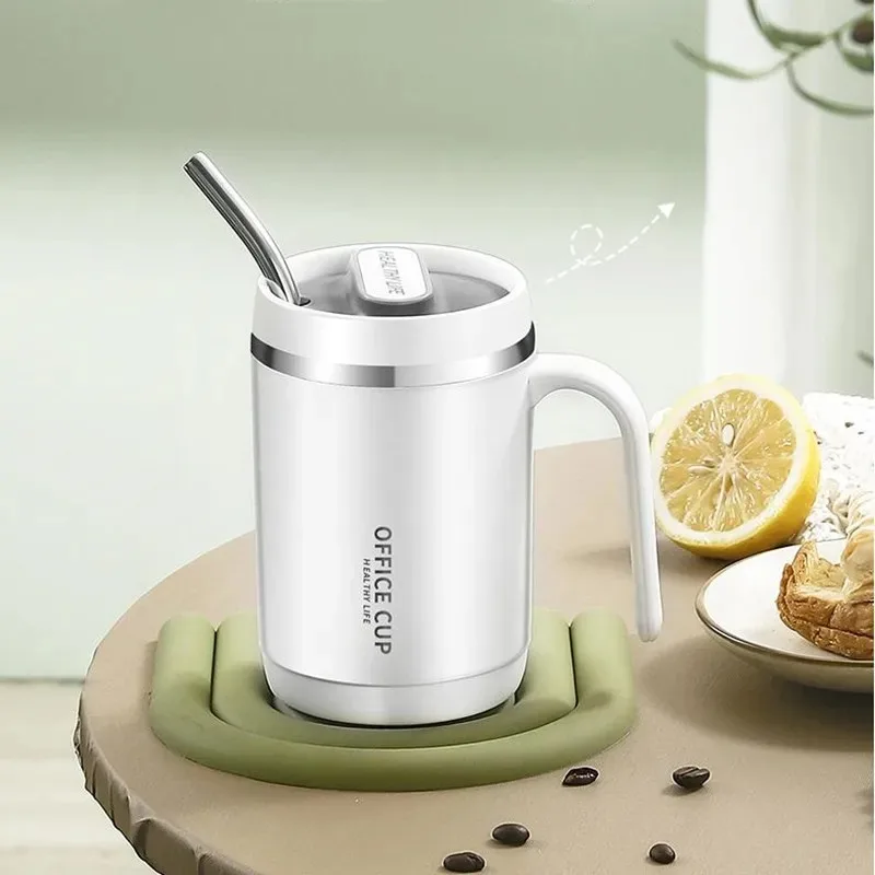500ML 304stainless Steel Straw Cup with Handle Thermoses Coffee Mug Breakfast Juice Couple Cups Outdoor Sports Office Drinkware 5 Sa4c1be02f5b6482ea7085c1ce905a914g