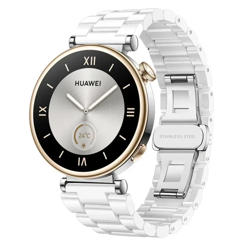 Elegant 18mm Ceramic Strap Women's Bracelet Wristband