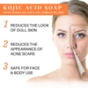 Kojic Acid Glow Soap Facial Deep Cleaning Even Skin Tone Skin Lightening Soap Oil Control Moisturizing Skin Care 65g x2 3