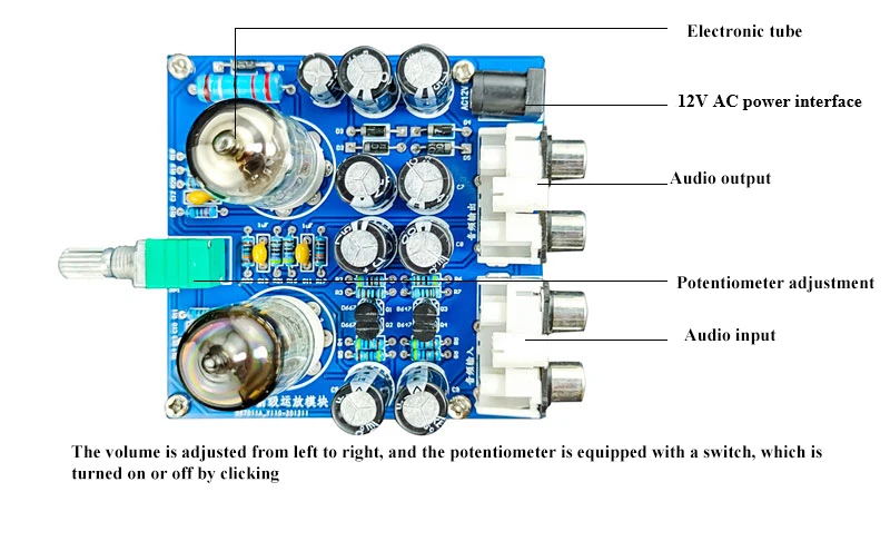 kit de bricolage électronique pour pièces de composants amplificateur de tube biliaire