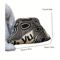 Trendy knitted clip bag versatile large capacity suitable for storage bags New high-end pattern clutch bag - Image 6