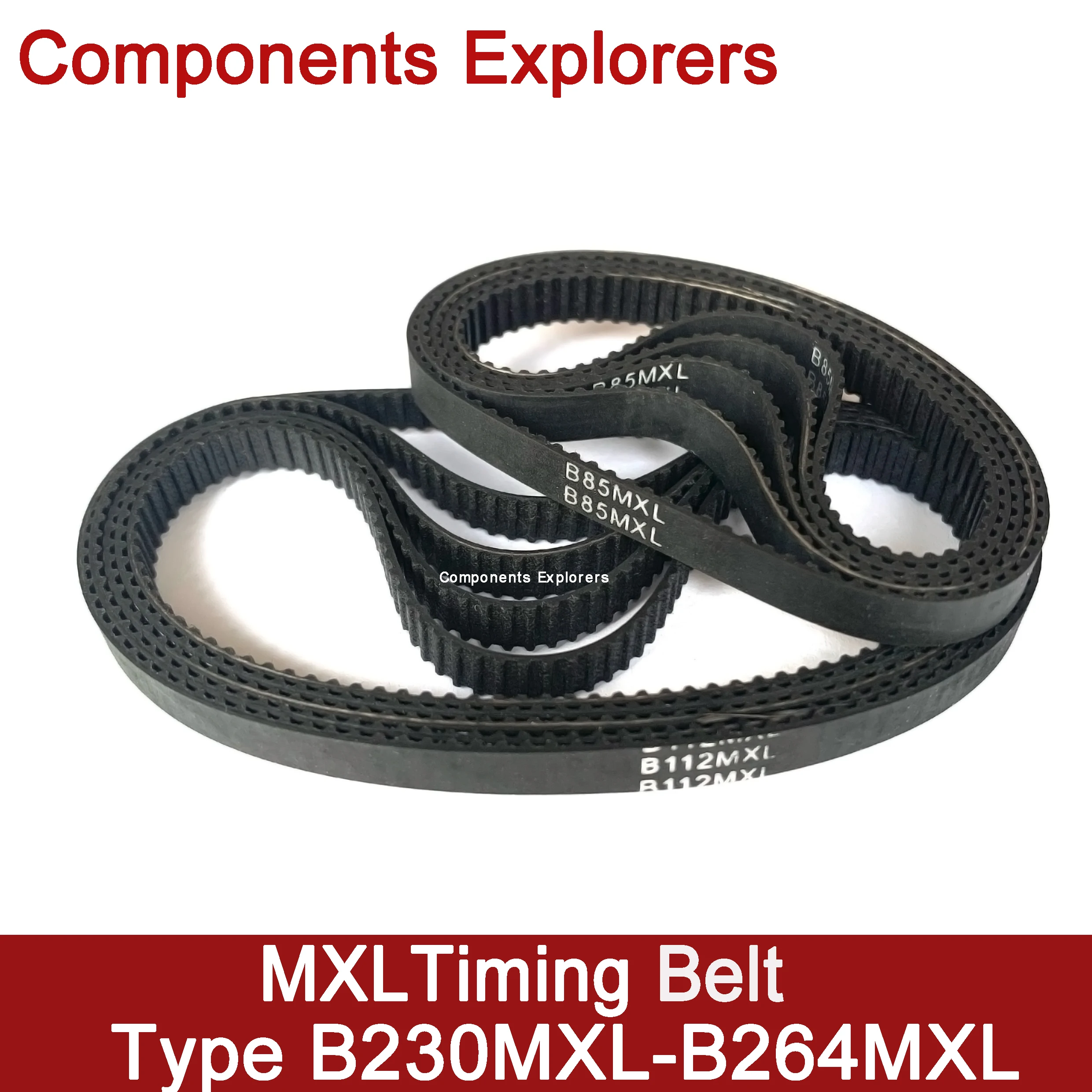 

5Pcs MXL Timing Belt 230 234 240 246 264 Teeth 6mm Width Closed-loop Synchronous Rubber Blet Transmission Parts Accessories