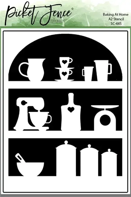 

Baking at Home A2 Stencil Scrapbook Diary Decoration Embossing Template DIY Greeting Card Handmade