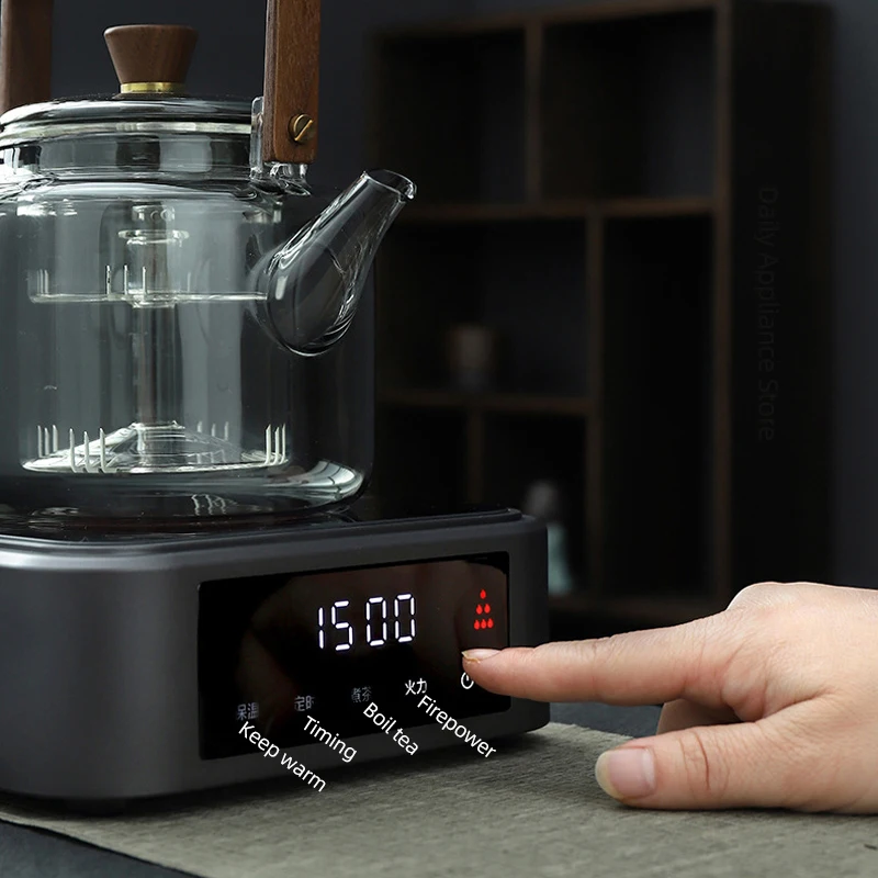 1500W Electric Stove Smart Tea Stove Electric Hot Plate Household Heater Stove Heating Furnace Mini Tea Maker Water Boiler 220V 4