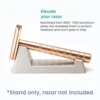 Razor Stand - Lightweight and Highly Durable Safety Razor Stand for Henson AL13, Henson AL13-M, Henson Ti22 3