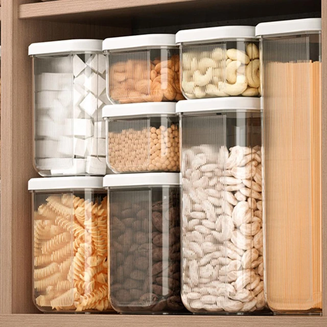 1pc Four-compartment Sealed Moisture-proof Food Storage Container,  Multifunctional Household & Restaurant Storage Box