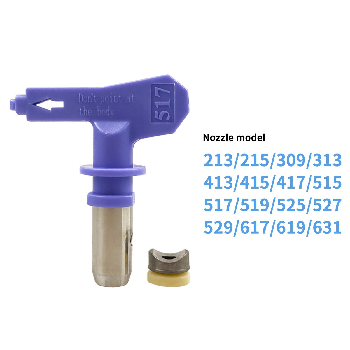 Airless Paint Nozzle, Durable Reversible Nozzle 213631 Gun Head