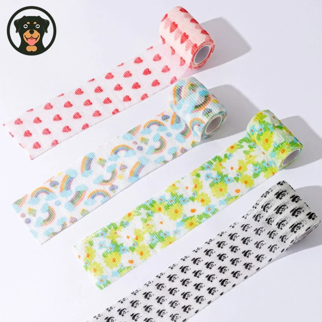 Pet Shoes Breathable Elastic Bandages Disposable Foot Covers Dirt-proof Retractable Sports Tape Outdoor Dog Accessories