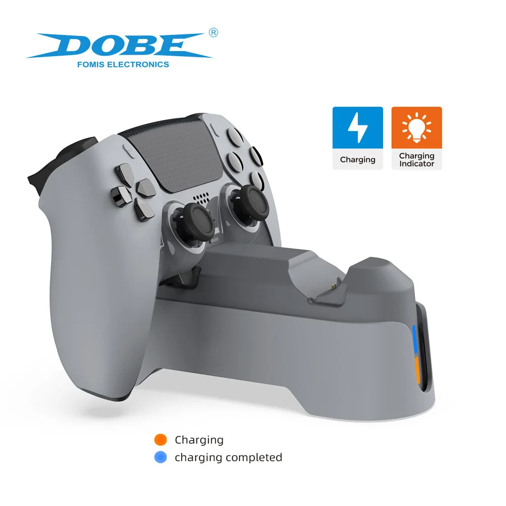 PS5 듀얼 컨트롤러 충전 스테이션 디지털 에디션 PS5 고속 충전기 독용 LED 표시기가 있는 무선 게임 패드 독