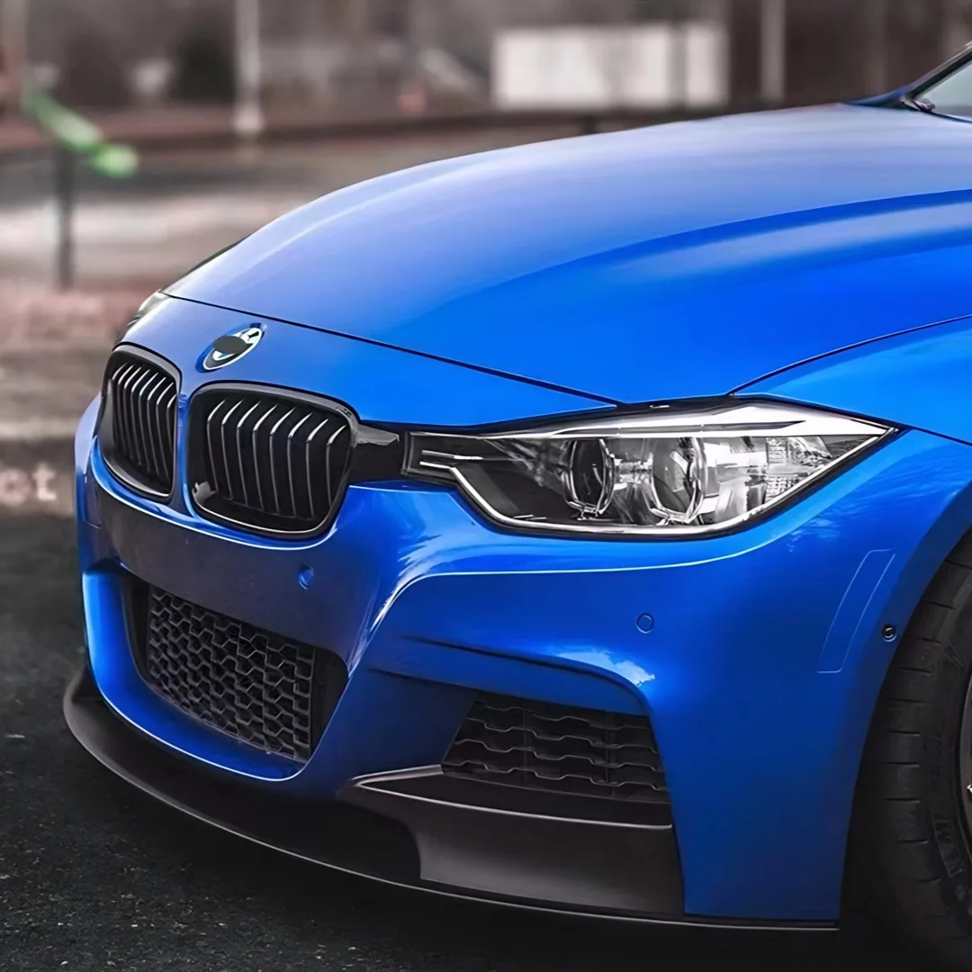 BMW 3 시리즈 F30 F31 M 스타일 스포츠 335i 328i 330i 340i 320d 330d 2012-2018 스플리터 프론트 범퍼 립 터닝 액세서리