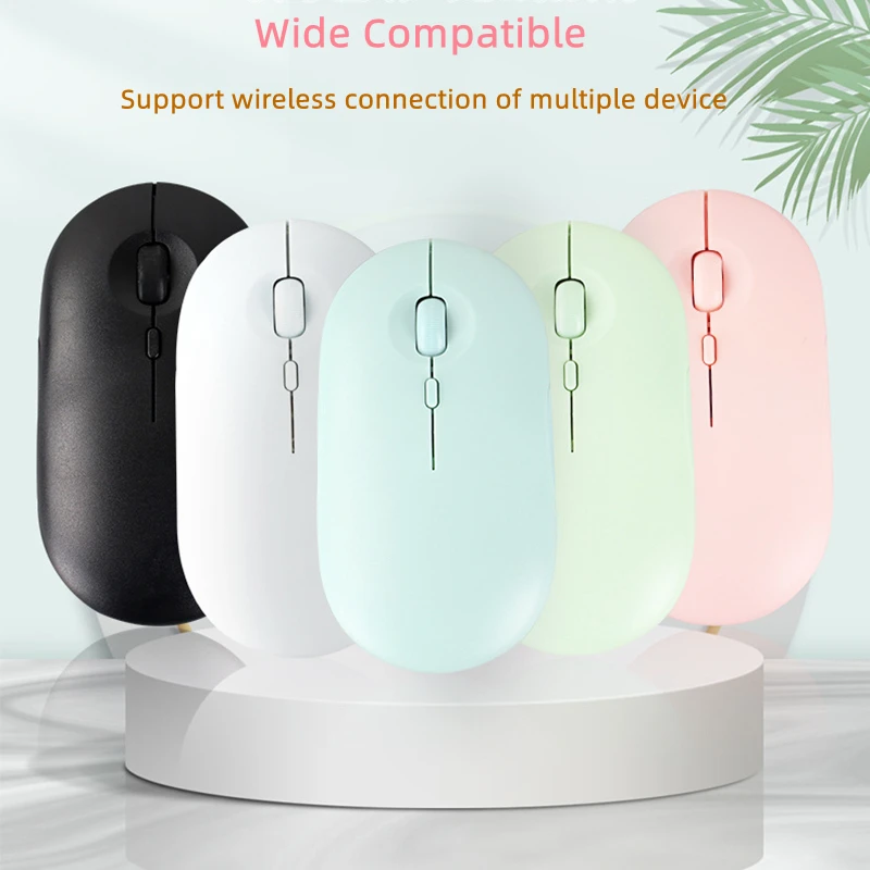 

Rechargeable Wireless Mouse Bluetooth 2.4G USB Mouse Ultra-thin Silent Gaming Mice For iPad Macbook Tablet Computer Laptop PC