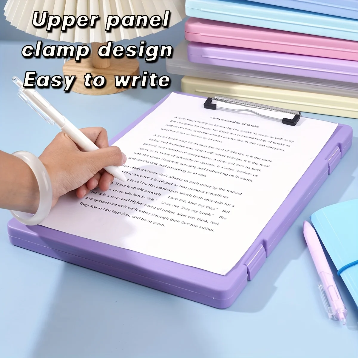 1pcs A4 Large Capacity Data Book Horizontal Opening Paper Storage And Finishing Writing Pad Stationery