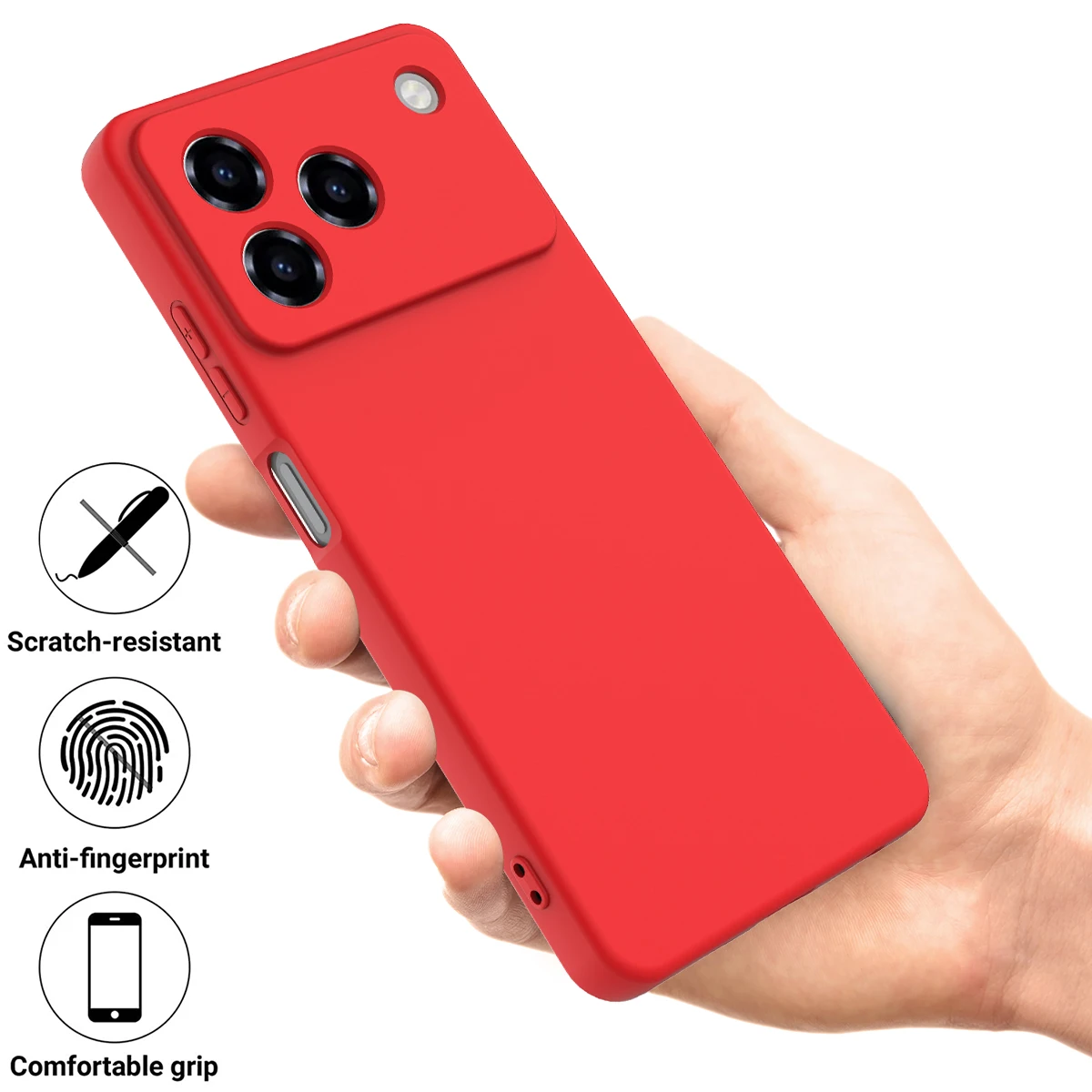 Ultra-Thin Fashion Matte Silicone Shockproof Case - Bare Feel Design
