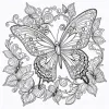 1pc Art Coloring Book 24Page Artistic Graphics Flower For Birthday Party Relieve Stress Kill Time Graffiti Painting Drawing Book 5
