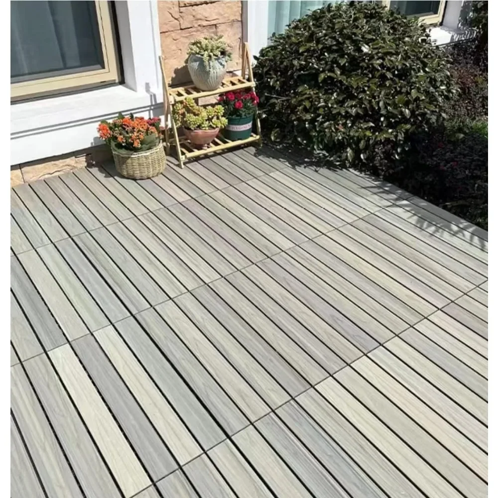 Patio Deck Tiles DIY Interlocking Outdoor Flooring 10PCs