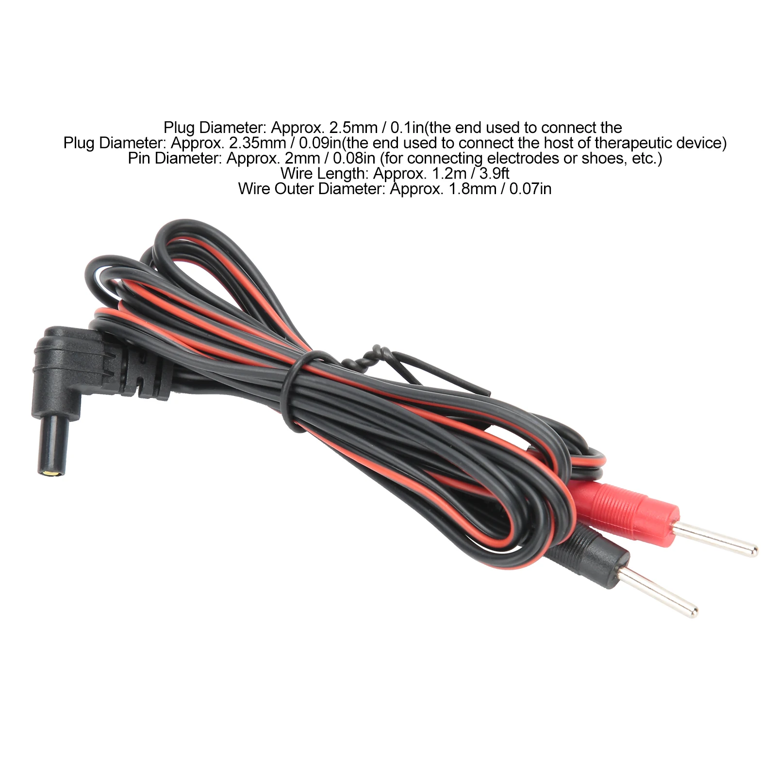 10Pcs Standard Pin Electrode Lead Wires TENS Conductive Standard Pin Ems Massage Electrode Pad Digital Tens Machine Health Care