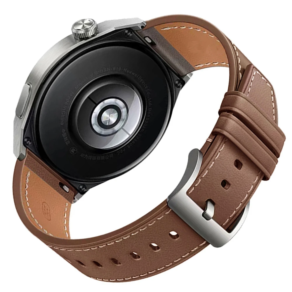 22mm Leather Strap for Garmin Watches - Compatible Replacement Watchband