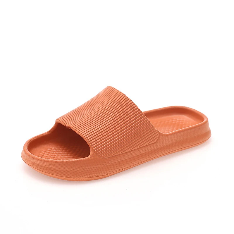 

2022 New Summer Thick-Soled Slippers Unisex Home Bathroom Bath Couples Home Soft-Bottomed Feces-Feeling Slippers Women