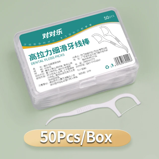  1000Pcs Affordable Dental Floss  Family Pack Flosser Picks Toothpicks Teeth Stick Barreled Interdental Brush For Teeth Care 