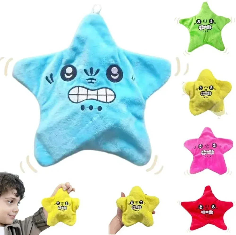 thumbnail image 1 of 22cm Angry Starfish Plush Moving, 6 Colors Moving Star Plush,Dancing Star Plush, Glowing and Talking Moving Star Plush Toy, 1 of 5