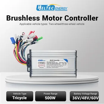 Controller per Motore Brushless DC 36V/48V/60V 500W per Bicicletta Elettrica 36V/Scooter Elettrico 48V/Triciclo Elettrico 60V