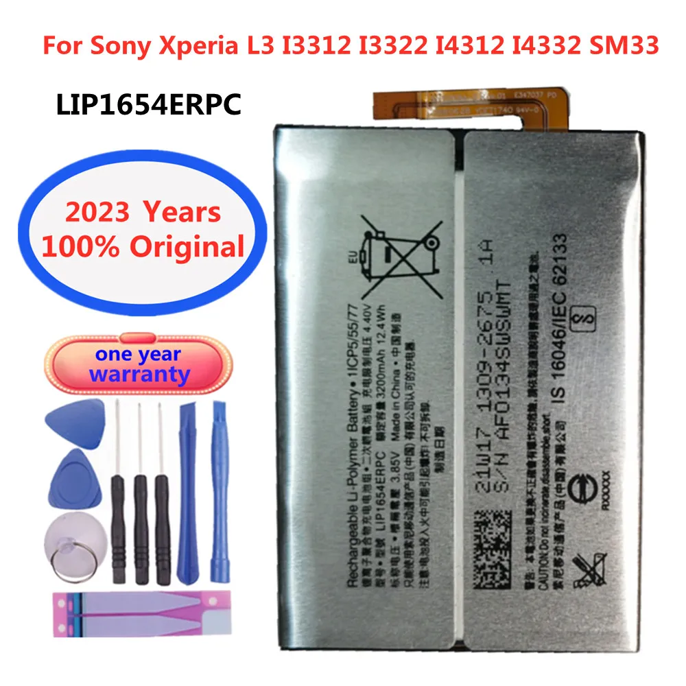 

3.8V 3200mAh LIP1654ERPC Replacement Battery For Sony Xperia L3 I3312 I3322 I4312 I4332 SM33 LIP1654 SNYS1654 Phone Batteries