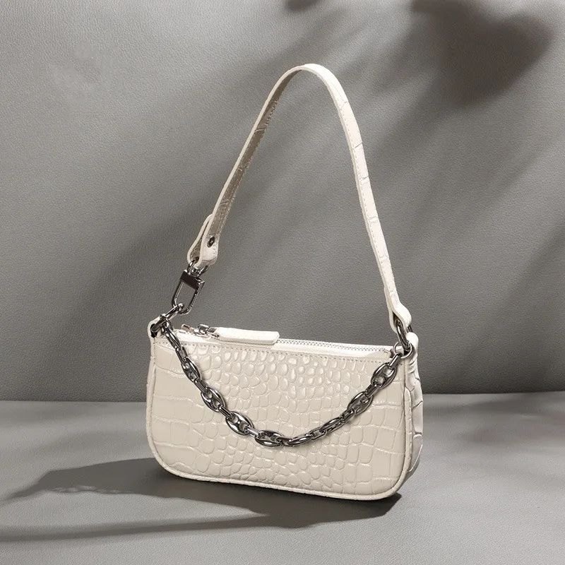 Women's Fashion Chain Bag Summer All-match Crocodile Pattern Armpit Bag