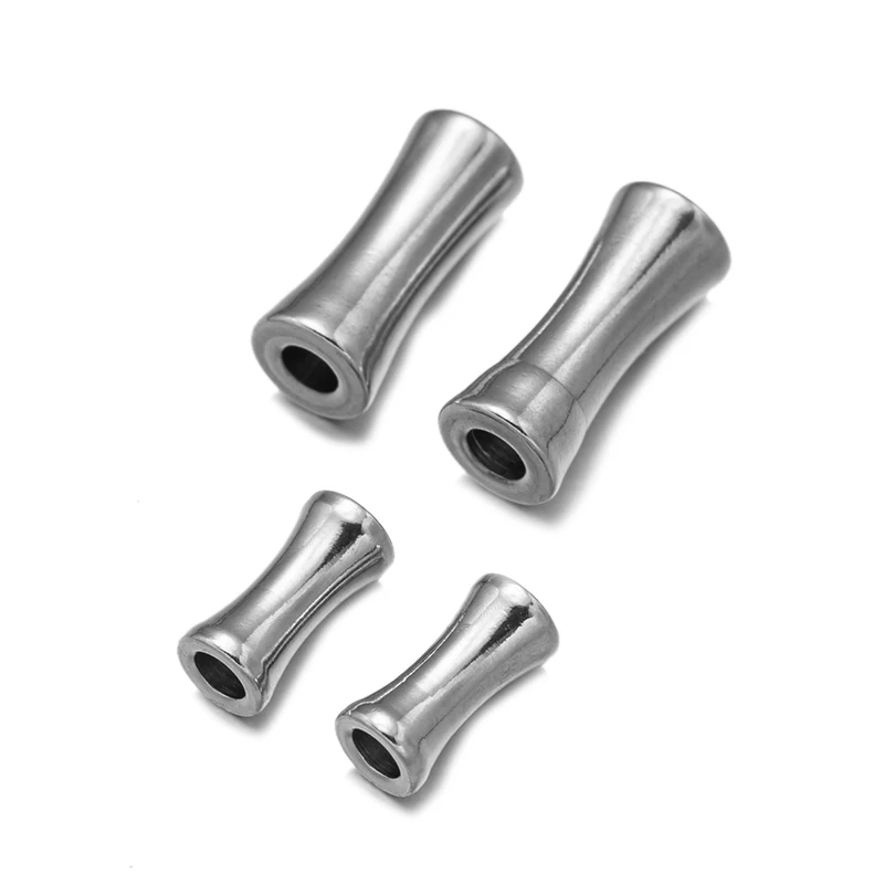 

10/20pcs Stainless Steel Tube Barrel Drum Spacer Beads for DIY Necklaces Bracelets Jewelry Making Accessories Supplies Crafts