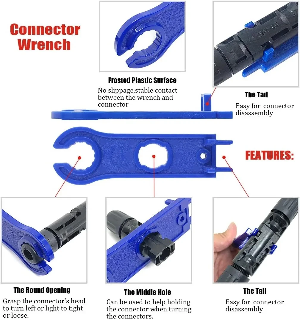 Conectores para PV, MC Cabo, 1000V, 30A,