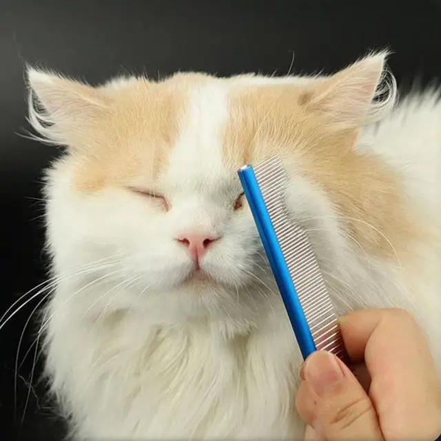 High Quality Pet Dog Comb Small Size Grooming Comb For Shaggy Cat Dogs Barber Grooming Tool Salon Pet Grooming Stainless Comb 2