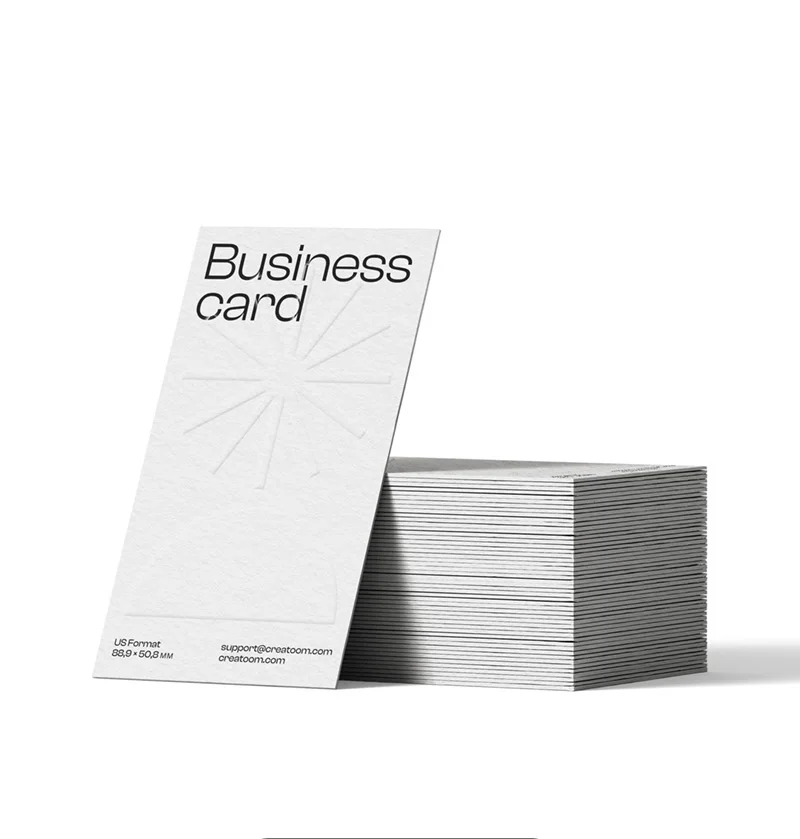 free design 100 pcs hot stamping embossingand text double sided 300g business cards thank Information card you card