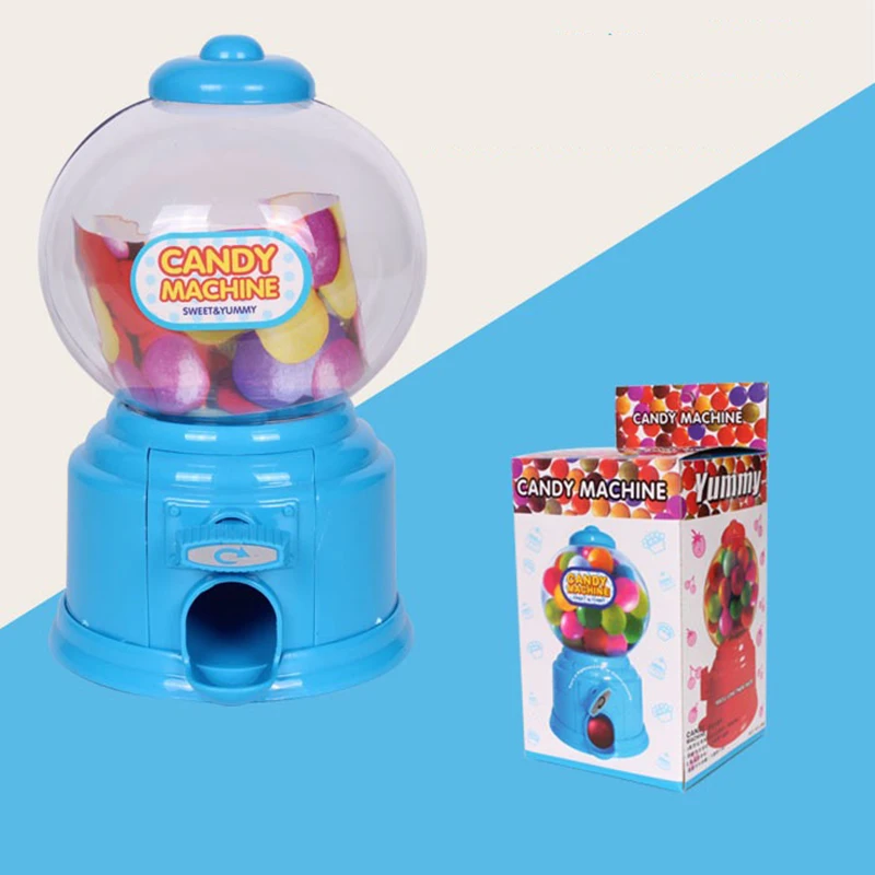 Candy Machine Piggy Bank Children Candies and Sweets Mini Gumball Machine Candy Dispenser Pink Savings Box for Coins Gift Ideas 6