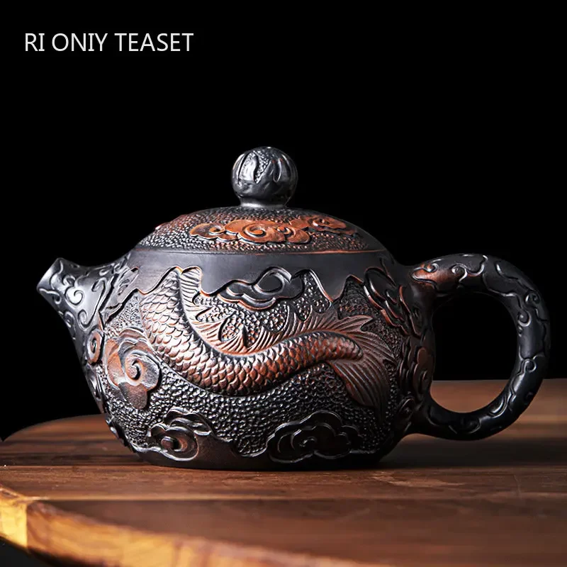 

170ml Chinese Traditional Purple Pottery Xishi Teapot Famous Artists Handmade Kettle Travel Portable Filter Tea Pot Home Tea Set