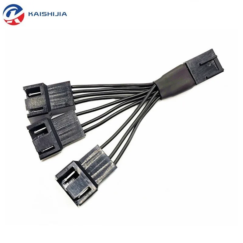 10cm 4Pin PWM Fan Cable 1 to 2 /3 Ways Splitter CPU GPU Extension Extender Cable