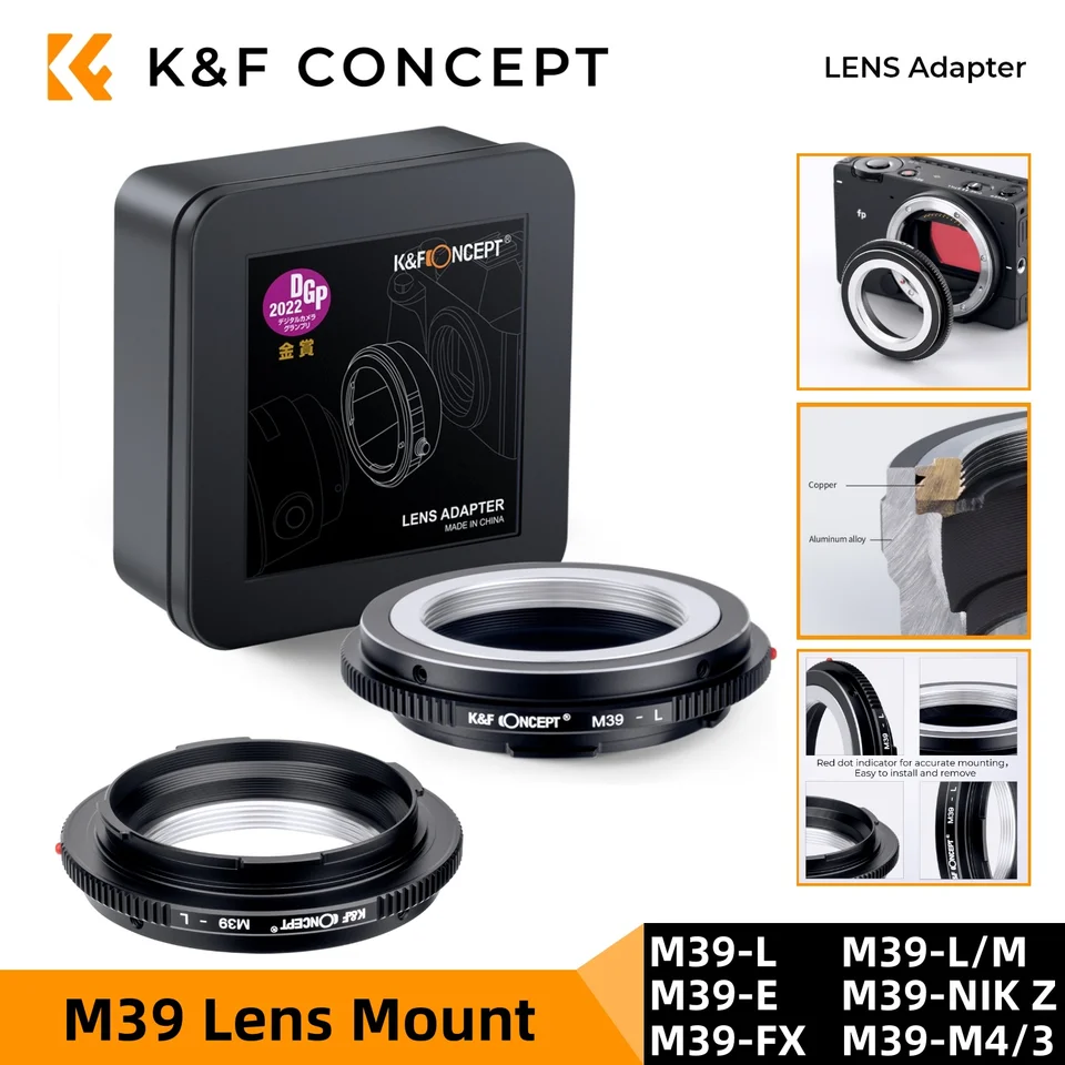 Fotasy Leica M39 To Micro Four Thirds Lens Adapter – For Olympus E-P1 E-P2 E-P3 E-PL1 E-PL2 E-PL3