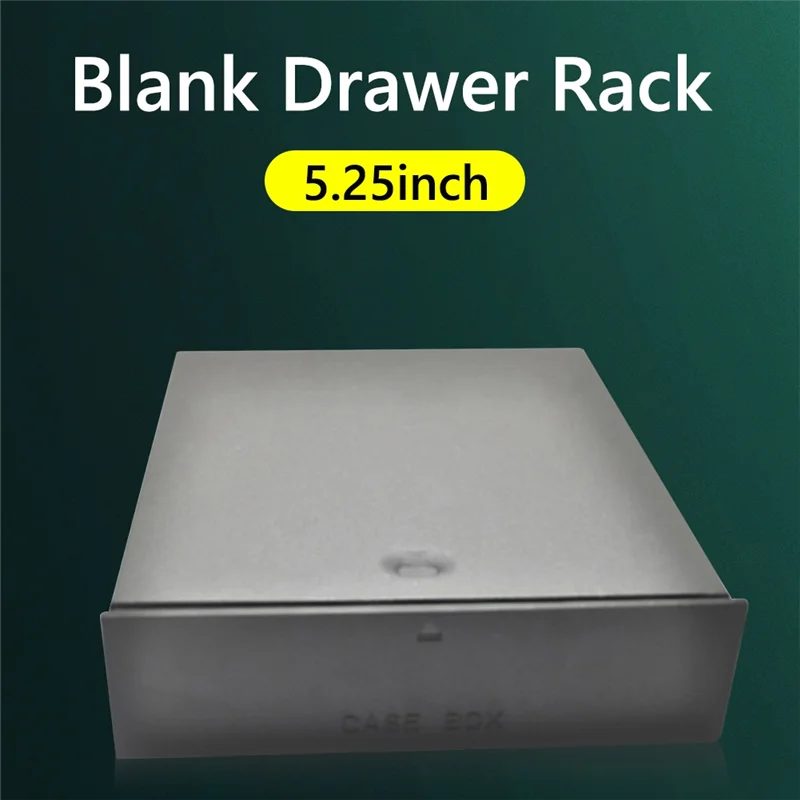 강력 추천-컴퓨터 5.25인치 베이 케이스 선반 정리함(저장 장치, 메모리 카드, USB 플래시 하드 드라이브용) BOX525 Blan