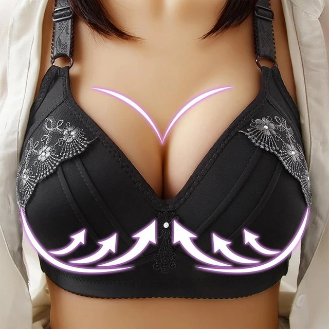Adjustable Wirefree Bra Women Thin Deep V Cup Push Up Bra Sexy Intimates  Lingerie Comfort Without Steel Ring Brasieres Plus Size - AliExpress