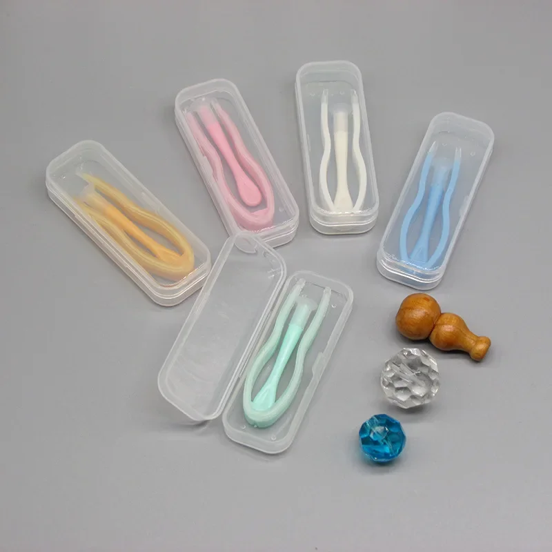 Contact Lenses Tweezers Suction Stick Eyes Care Tool Kit Contact Lens Case Clip Stick Tweezers Lens Box Accessories
